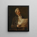 Study of a singer for the painting Mozart dying - Mihály Munkácsy — framed artwork on a wall