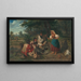Lunch in the open air - Mihály Székely — framed artwork on a wall