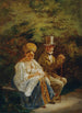 El viejo soltero - Mihály Zichy — vista de la obra