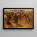 Place du marché en Nijni Novgorod - Mikhail Filippovich Ivanov — cuadro enmarcado en la pared