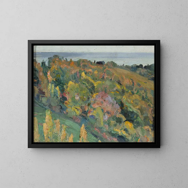 Estudio de paisaje - Mikhail Nesterov — cuadro enmarcado en la pared
