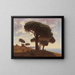 paisaje costero del sur con un rebaño de ovejas - Mikhail Spiridonovich Erassi — cuadro enmarcado en la pared