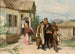 Judíos llevando objetos comprados en una subasta - Mikołaj K. Pimonienko — vista de la obra