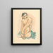 A girl from Tahiti - Mikuláš Galanda — framed artwork on a wall