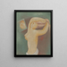 Face Mirror Painting - Mikuláš Galanda — framed artwork on a wall