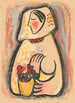 Girl with a basket of flowers - Mikuláš Galanda — artwork view