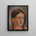 Head of Girl - Mikuláš Galanda — framed artwork on a wall