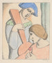 Les amoureux Arlequin et Colombine - Mikuláš Galanda — artwork view