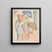 Les amoureux Arlequin et Colombine - Mikuláš Galanda — framed artwork on a wall