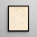 a Mother with a Child in a Blanket and Two Women - Mikuláš Galanda — framed artwork on a wall