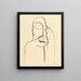 Les Amants II - Mikuláš Galanda — framed artwork on a wall