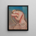 Sitting Model Painting - Mikuláš Galanda — framed artwork on a wall