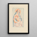Sketch for Madonna and Child on her knees - Mikuláš Galanda — framed artwork on a wall