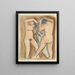 Deux femmes après le bain - Mikuláš Galanda — framed artwork on a wall