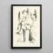 Woman with Orchids - Mikuláš Galanda — framed artwork on a wall