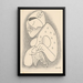 Woman with Headscarf - Mikuláš Galanda — framed artwork on a wall