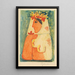 Woman with a Garland - Mikuláš Galanda — framed artwork on a wall