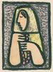 Mujer con un rosario - Mikuláš Galanda — vista de la obra