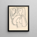 Woman with a Mirror - Mikuláš Galanda — framed artwork on a wall
