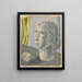 Head of Woman - Mikuláš Galanda — framed artwork on a wall