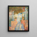 Red Terrace Painting - Milan Milovanović — framed artwork on a wall