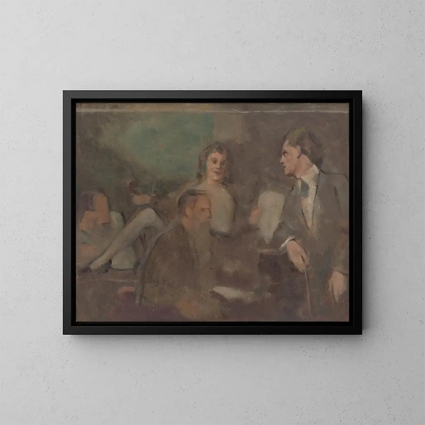 Concierto en casa - Milan Thomka Mitrovský — cuadro enmarcado en la pared