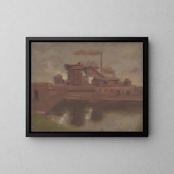 Vieja fábrica - Milan Thomka Mitrovský — cuadro enmarcado en la pared