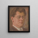 Retrato de un hombre desconocido - Milan Thomka Mitrovský — cuadro enmarcado en la pared