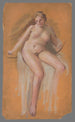 Estudio para el cuadro Lady Godiva - Milan Thomka Mitrovský — vista de la obra