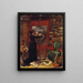 Self-portrait painting - Mimmi Zetterström — framed artwork on a wall