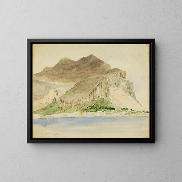 Mont Pellegrino en Palermo - Miner Kilbourne Kellogg — cuadro enmarcado en la pared