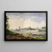 Ponte sospeso sul Arno near Cascine Florence - Miner Kilbourne Kellogg — framed artwork on a wall