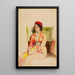 Joven muchacha turca de Constantinopla - Miner Kilbourne Kellogg — cuadro enmarcado en la pared