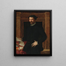 Retrato de un caballero - Mirabello Cavalori — cuadro enmarcado en la pared