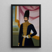 Jalal al-Din Mirza, hijo de Fath Ali Shah Qajar - Mirza Abolhassan Khan Ghaffari — cuadro enmarcado en la pared
