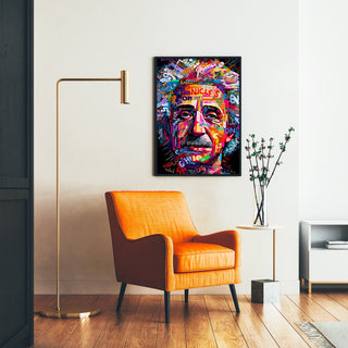 Tableau Street Art - Mosaïque Moderne d'Einstein