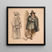 Monje y pastor - Jacques-Raymond Brascassat — cuadro enmarcado en la pared