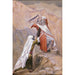 Reproduction of the painting Moses destroying the tablets of the Ten Commandments - James Tissot