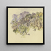 Monastery in the mountain with large terraces and stairs - Johann Nepomuk Rauch — framed artwork on a wall