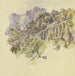 Monastery in the mountain with large terraces and stairs - Johann Nepomuk Rauch — artwork view