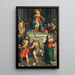 de la Virgen con majestad y santos - Monogramista ED — cuadro enmarcado en la pared