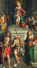 de la Virgen con majestad y santos - Monogramista ED — vista de la obra