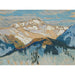 Reproduction of the painting Mountains, Swiss study - Anna Boberg