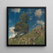 Monte Rosa y abedules - Eugen Bracht — cuadro enmarcado en la pared