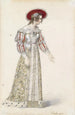 Figurine in medieval costume - Moritz Michael Daffinger — artwork view