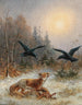 a fox defending its prey - Moritz Müller — artwork view