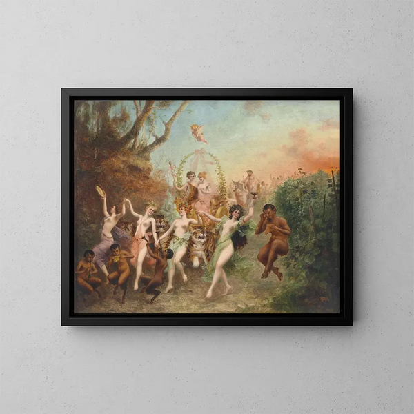 Fête des faunes et des nymphes - Moritz Stifter — cuadro enmarcado en la pared