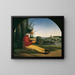 The bread slicer - Moritz von Schwind — framed artwork on a wall
