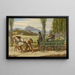 La parte de campo de Schwind y Bauernfeld en un carro - Moritz von Schwind — cuadro enmarcado en la pared