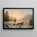Winter Landscape Painting - Mortimer L. Smith — framed artwork on a wall
